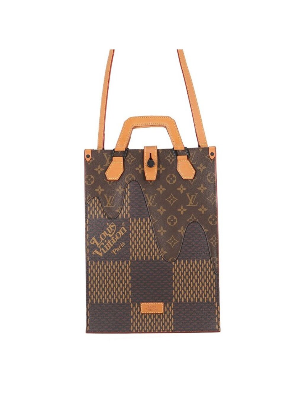 Louis Vuitton Handbag Damier Ebene Giant Monogram Mini Tote 2-Way NIGO